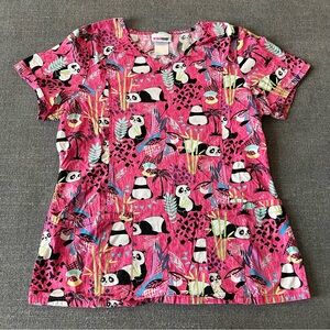 Panda scrub top